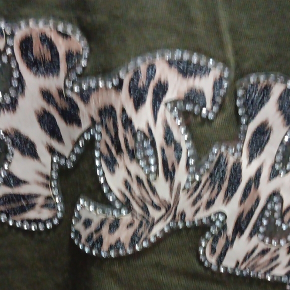 Olive Green CHANEL Inspired Graphic TShirt - Picture 5 of 5